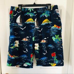 AMERICAN LIVING Nautical sailboat lake ocean men’s cotton shorts size 34